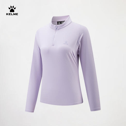 卡尔美重塑燃点系列女士半开襟长袖T恤6613TX2002 商品图4