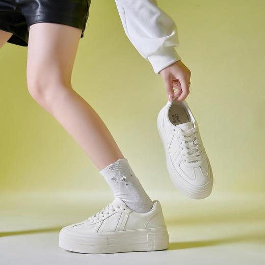 【厚底增高】西村名物2026年春季新款松糕厚底增高软底面包鞋休闲运动板鞋T26AM17661 商品图11