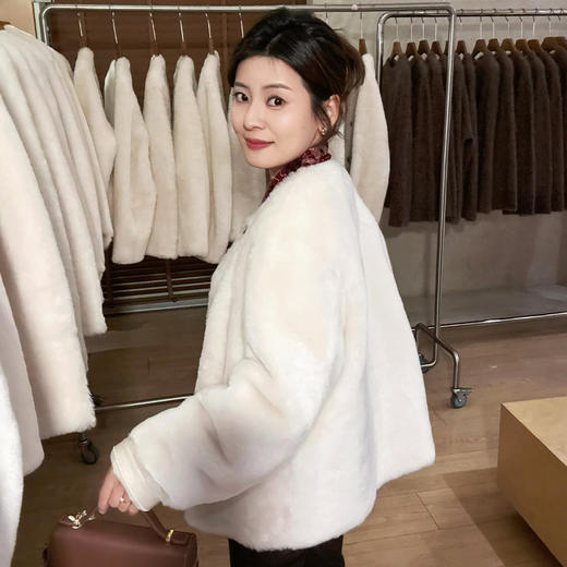 【预售7天】良木礼皮毛一体外套（1451） 商品图1