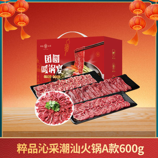【分仓直发】2026粹品沁采潮汕火锅套餐A款600g（2-3人餐） 商品图0
