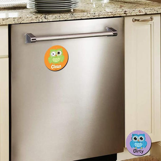 高端品质 洗碗机磁贴清洁脏污标志 双面厨房洗碗机磁贴 创意礼物 商品图3