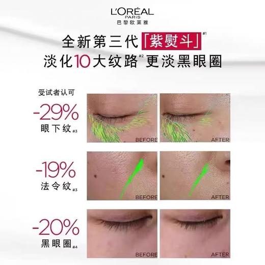 【欧莱雅紫熨斗眼霜】多维淡纹 焕亮眼周7.5ml*4支（2.11-2.24停发） 商品图4