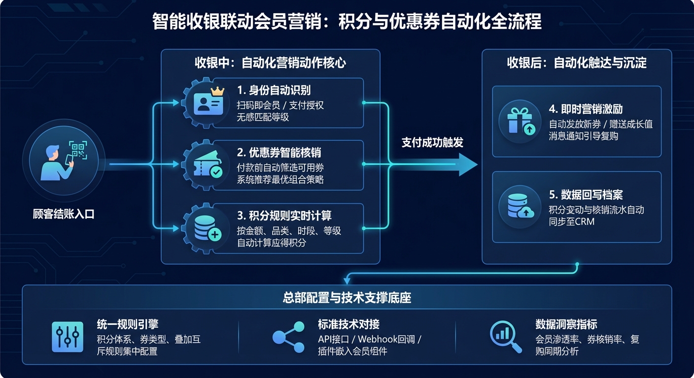 收银时要实现哪些“自动化营销动作”？