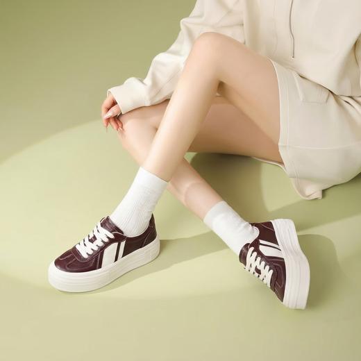 【厚底增高】西村名物2026年春季新款松糕厚底增高软底面包鞋休闲运动板鞋T26AM17661 商品图3
