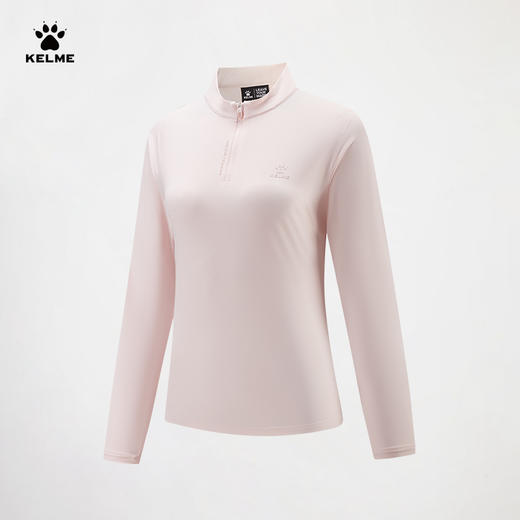 卡尔美重塑燃点系列女士半开襟长袖T恤6613TX2002 商品图3