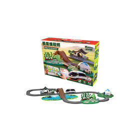 Kicasi/凯卡西 电动组装小火车套装礼盒 编程拼装轨道电动小火车玩具儿童益 智男孩女孩新年生日礼物
