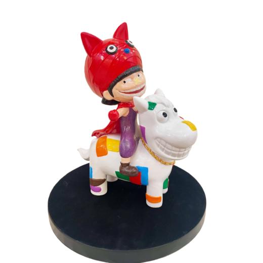 王乐《拳击手》手绘雕塑 商品图0