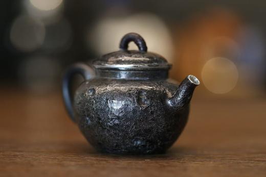 光宝堂诧寂风简约手工泡茶银壶110ml-YHD 商品图6