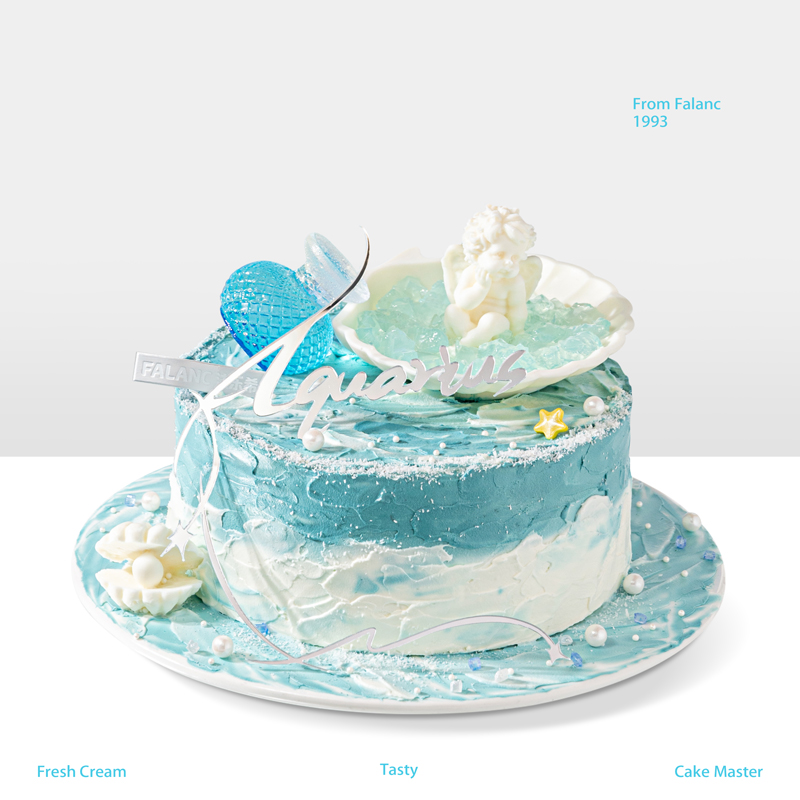 【海洋之心】拥抱属于自己的海洋 慕斯夹心蛋糕