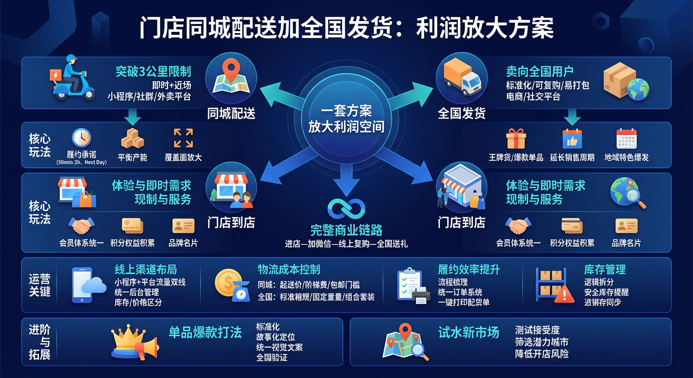 同城+全国发货适合哪些门店场景？