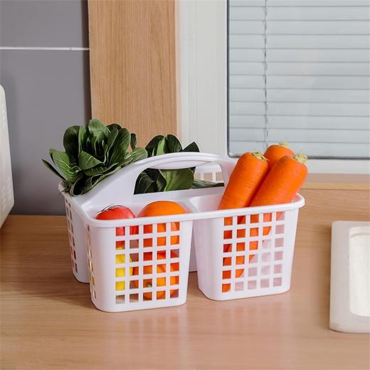 美国沃尔玛 多用途箱式手提收纳篮 多隔层方便整理收纳 厨房浴室收纳篮子 商品图3