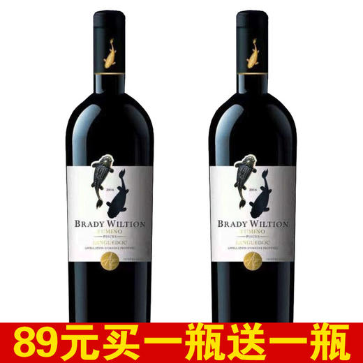 [红酒] 布拉迪 双鱼干红葡萄酒14.5度750ml 商品图0