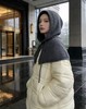 女王节抢购价-不支持退【自营】一码一物，可溯源！【羽绒服】（赠送披肩帽）韩系泡芙白鸭绒中长羽绒服-喜出 商品缩略图4
