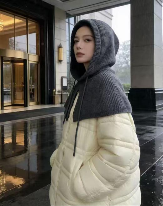 女王节抢购价-不支持退【自营】一码一物，可溯源！【羽绒服】（赠送披肩帽）韩系泡芙白鸭绒中长羽绒服-喜出 商品图4