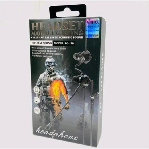 有线耳机XC-120 绝地求生移动游戏通用 带麦克风 商品图1