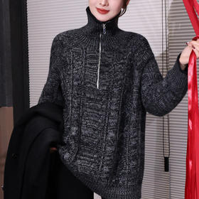 【预售7天】良木礼山羊绒半拉链上衣(3552F)