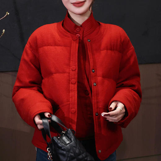 【预售7天】良木礼圆领鹅绒外套（3640） 商品图0