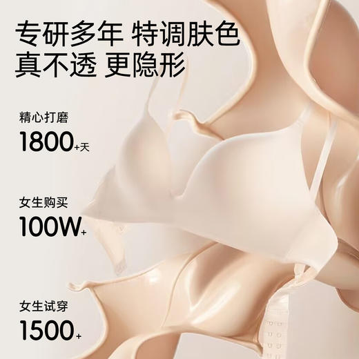 好奇蜜斯无痕内衣女聚拢小胸夏季薄款凉感无钢圈文胸套装性感胸罩  蜜莉恩  尔莎 商品图3