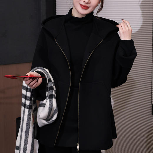 【特价不退换】【部分现货】良木礼连帽羊毛外套（0313） 商品图3