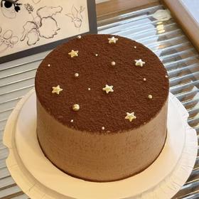 【可可星人】ins风简约巧克力奶油生日蛋糕
