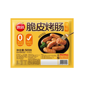 思念脆皮烤肠原味500g