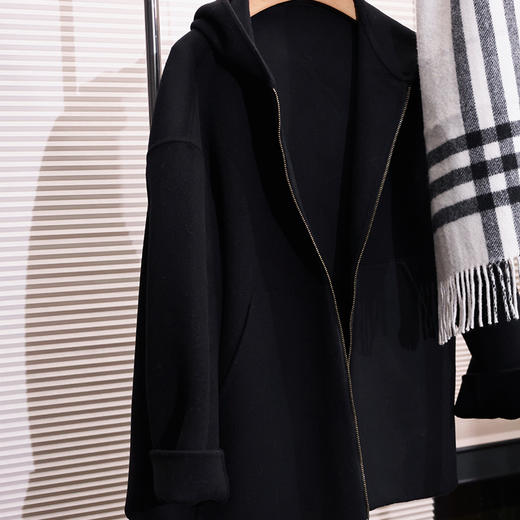 【特价不退换】【部分现货】良木礼连帽羊毛外套（0313） 商品图4