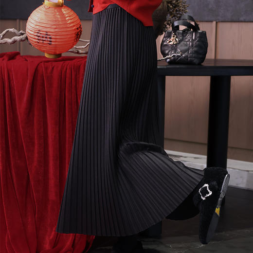 【预售7天】良木礼百褶半裙(3752F) 商品图1