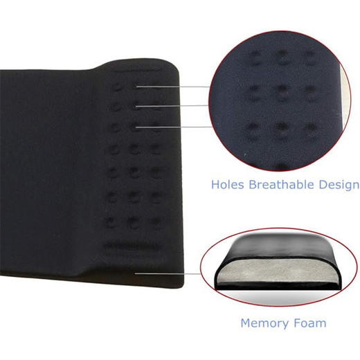 方形鼠标垫23*16cm 带腕托 记忆棉柔软舒适手腕托支撑 商品图7