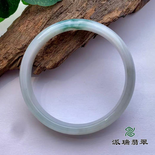 派瑞翡翠 翡翠手镯 糯种 飘花 商品图2