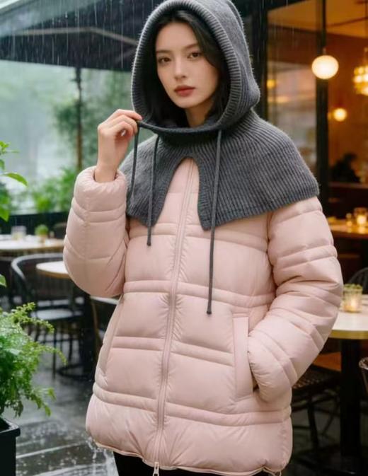 女王节抢购价-不支持退【自营】一码一物，可溯源！【羽绒服】（赠送披肩帽）韩系泡芙白鸭绒中长羽绒服-喜出 商品图11