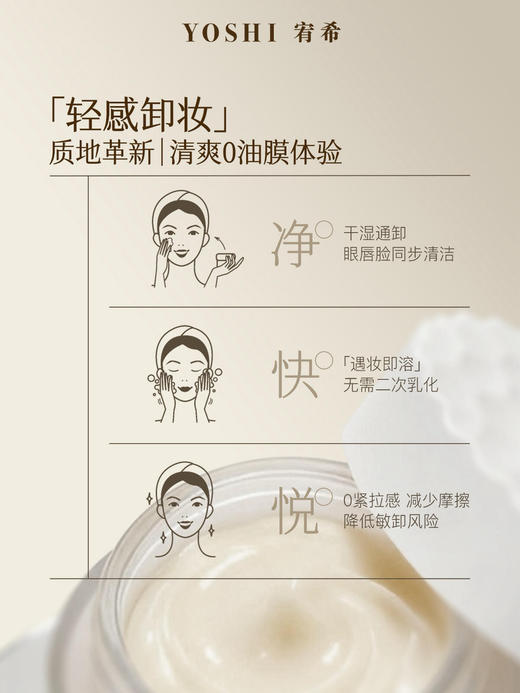 【2件299元】YOSHI宥希水感净肤卸妆膏100g 商品图1