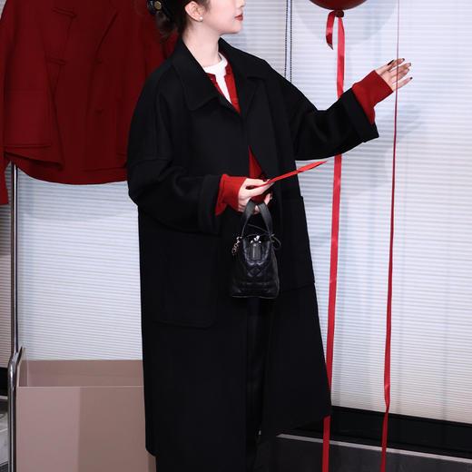 【特价不退换】【预售7天】良木礼翻领羊毛大衣（2711） 商品图9