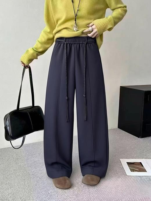 418良粉节|2026 活动爆款 不支持退→【自营】🔥🔥抢到赚到～高克重！面料密实有质感【爆款休闲裤】加绒～8559百搭直筒厚款超显瘦休闲裤-喜出 商品图1