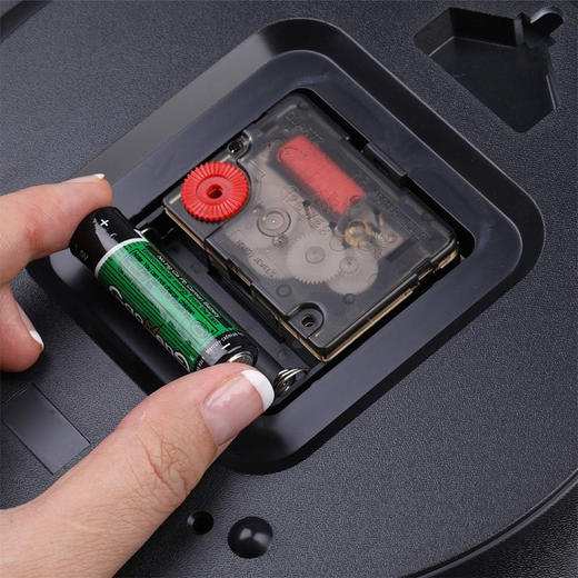 美国 POWER霸王挂钟 客厅简约时钟创意家用挂墙免打孔石英钟 10英寸 商品图5