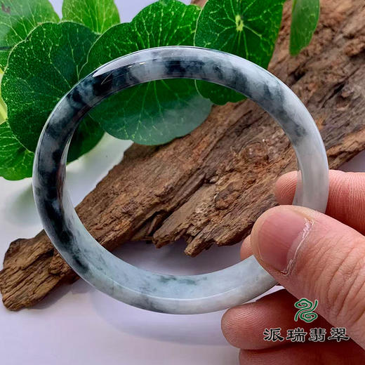 派瑞翡翠 翡翠手镯 糯种 飘花 商品图2