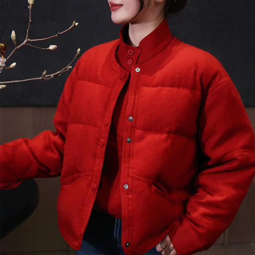 【预售7天】良木礼圆领鹅绒外套（3640） 商品图4