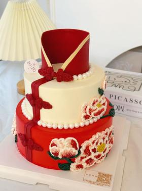 双层旗袍蛋糕（提前24小时预订）