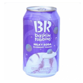 富林可 蓝莓酸奶味奶香苏打饮料350ml 블루베리요거트 밀키소다350ml