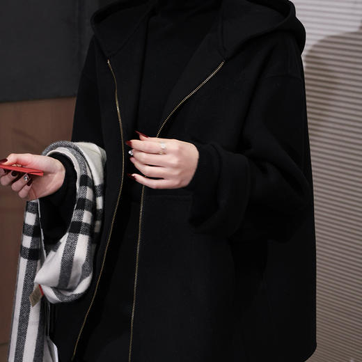 【特价不退换】【部分现货】良木礼连帽羊毛外套（0313） 商品图1