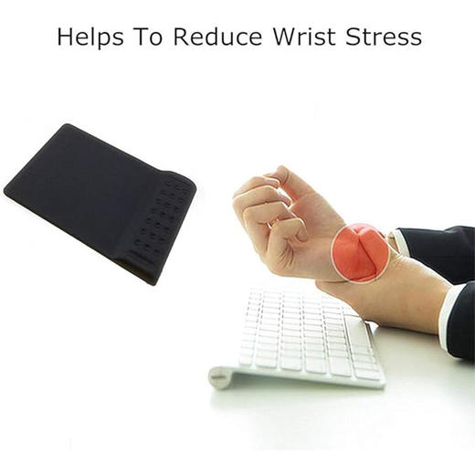 方形鼠标垫23*16cm 带腕托 记忆棉柔软舒适手腕托支撑 商品图5