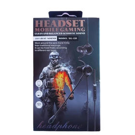 有线耳机XC-120 绝地求生移动游戏通用 带麦克风