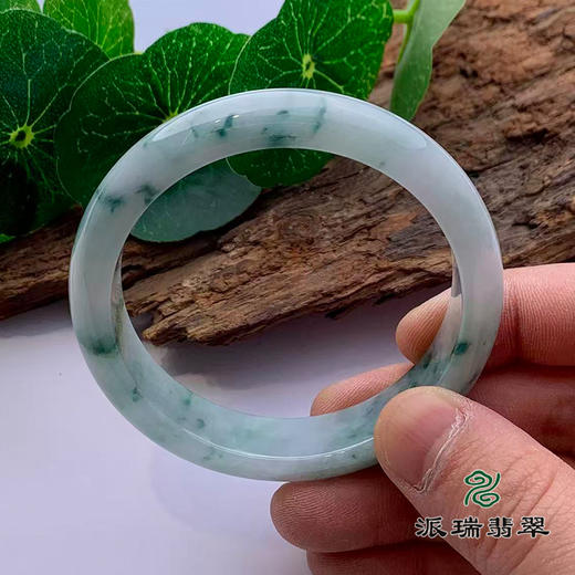 派瑞翡翠 翡翠手镯 糯种 飘花 商品图1