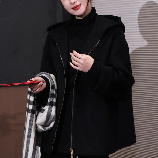 【特价不退换】【部分现货】良木礼连帽羊毛外套（0313） 商品图2