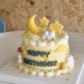 【星河摇篮】星星主题儿童翻糖蛋糕