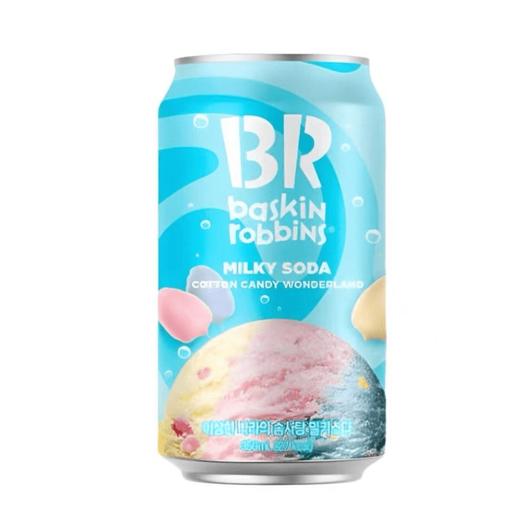 富林可彩虹棉花糖味奶香苏打饮料350ml 이상한 나라의 솜사탕 밀키소다350ml 商品图0