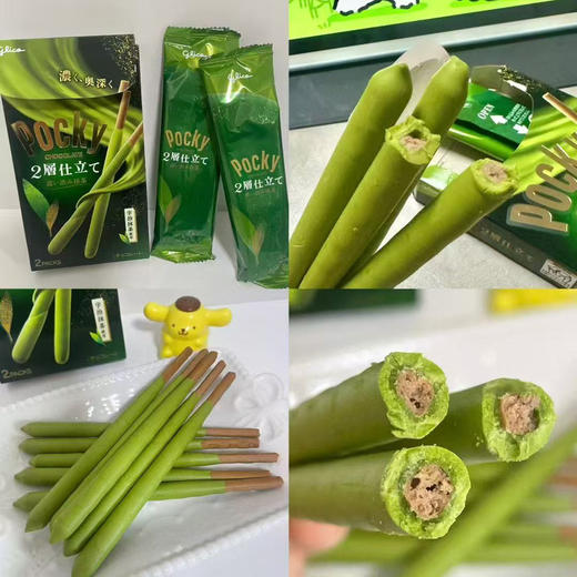 格力高浓厚抹茶味巧克力百奇饼干 商品图0
