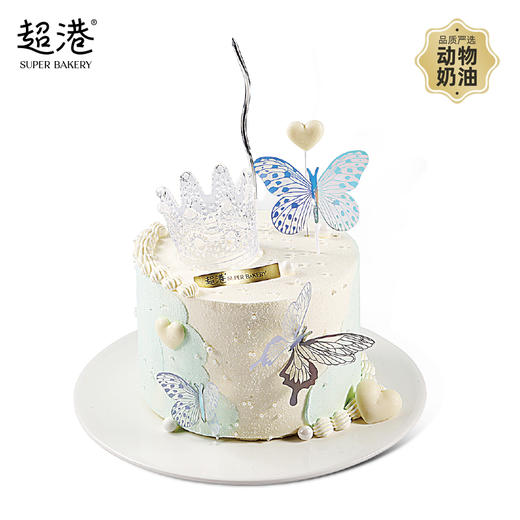 奇缘蝶心 生日蛋糕 商品图0