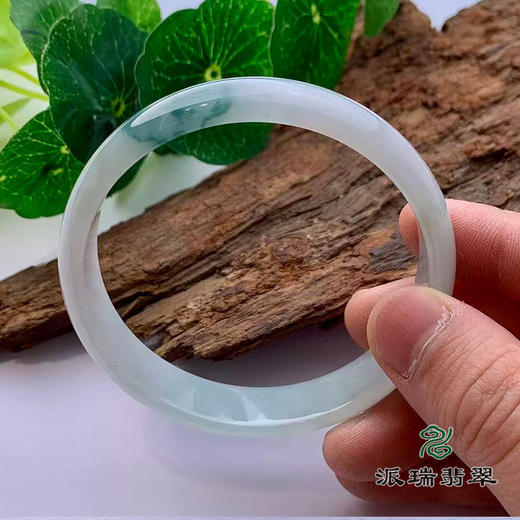 派瑞翡翠 翡翠手镯 糯种 飘花 商品图1