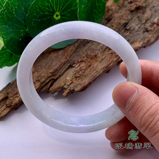 派瑞翡翠 翡翠手镯 糯种 浅紫 商品图2