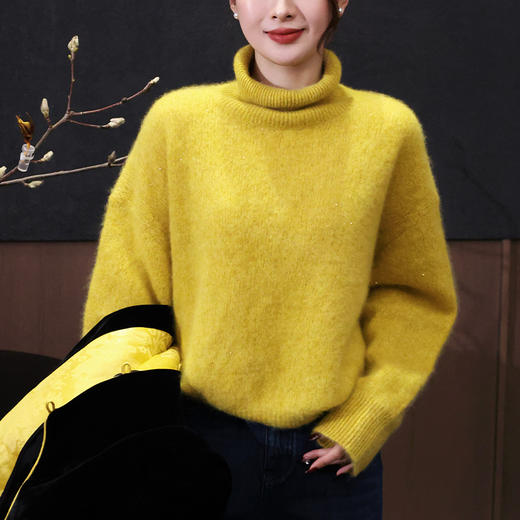 【特价不退换】【预售7天】良木礼山羊绒高领上衣（3214F） 商品图3